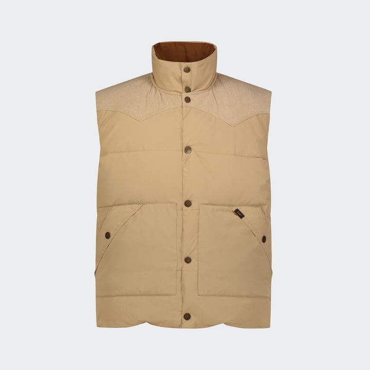 REVERSIBLE WESTERN PUFFER VEST