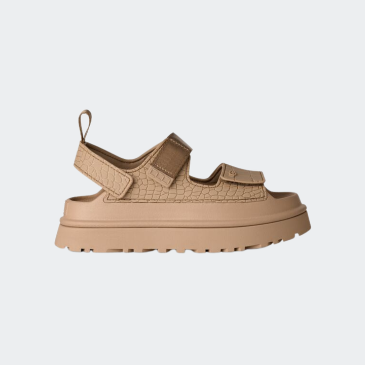 UGG Women's GoldenGlow Embossed | סנדל בז UGG גולדנגלואו אמבוסד לנשים