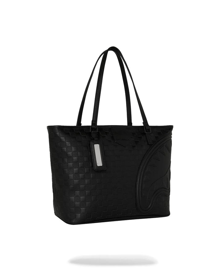 RAISED CHECK TOTE
