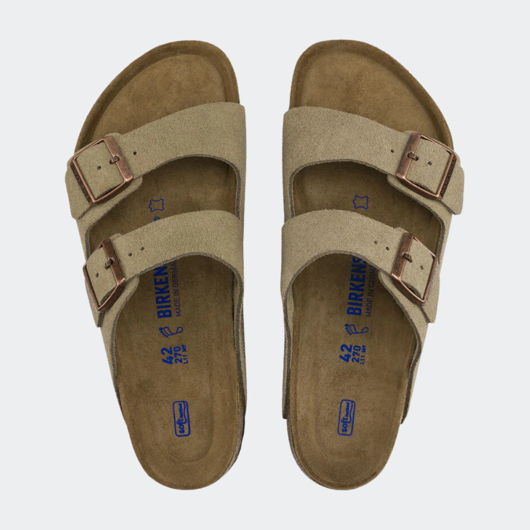 כפכפי בירקנשטוק לנשים אריזונה טיופ | Birkenstock Arizona SFB Taupe