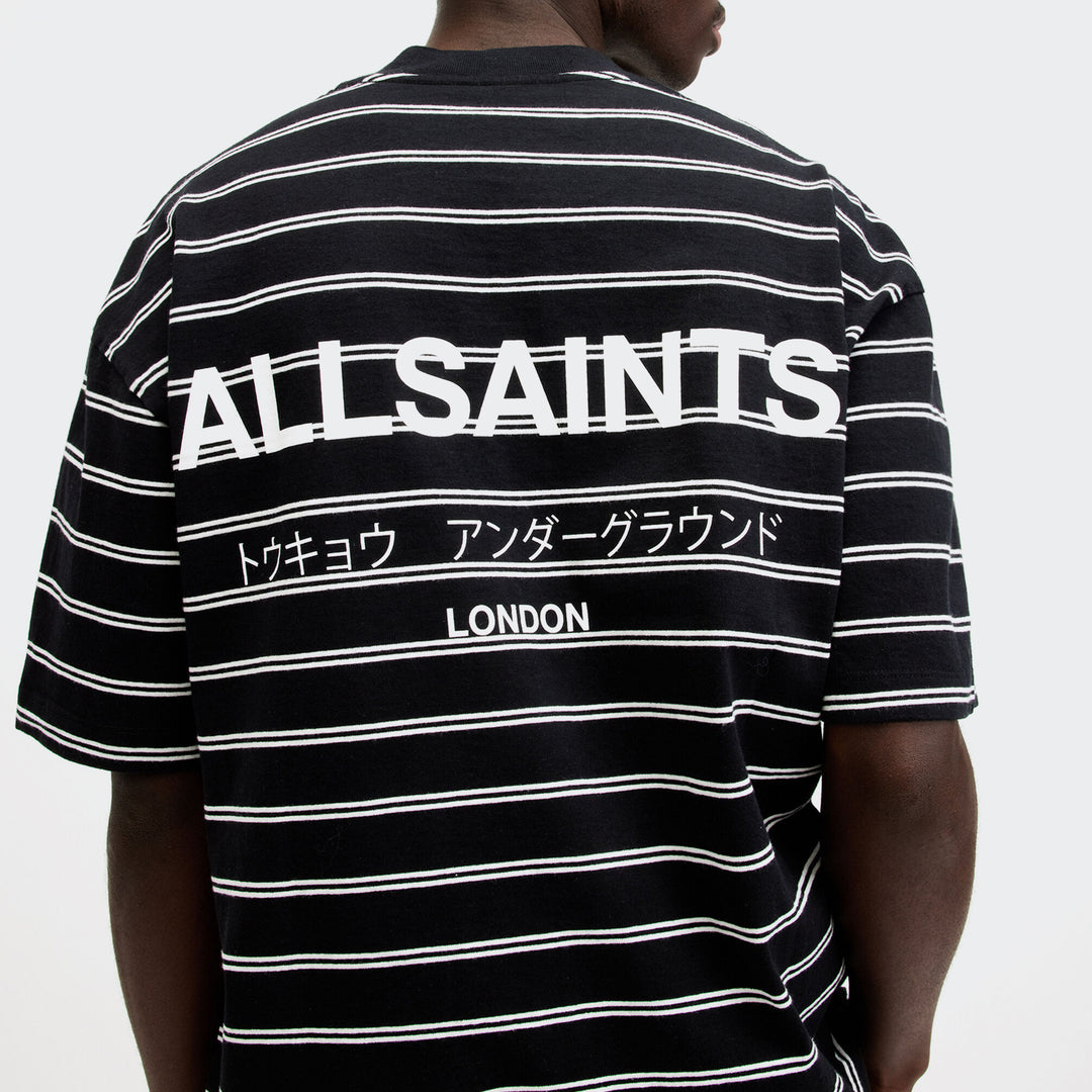 UNDERGROUND STRIPED OVERSIZED T-SHIRT