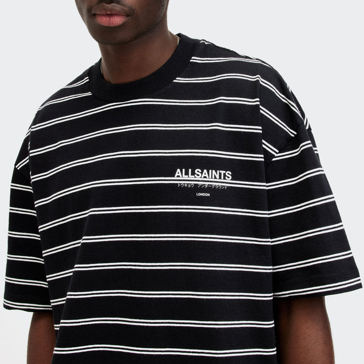 UNDERGROUND STRIPED OVERSIZED T-SHIRT