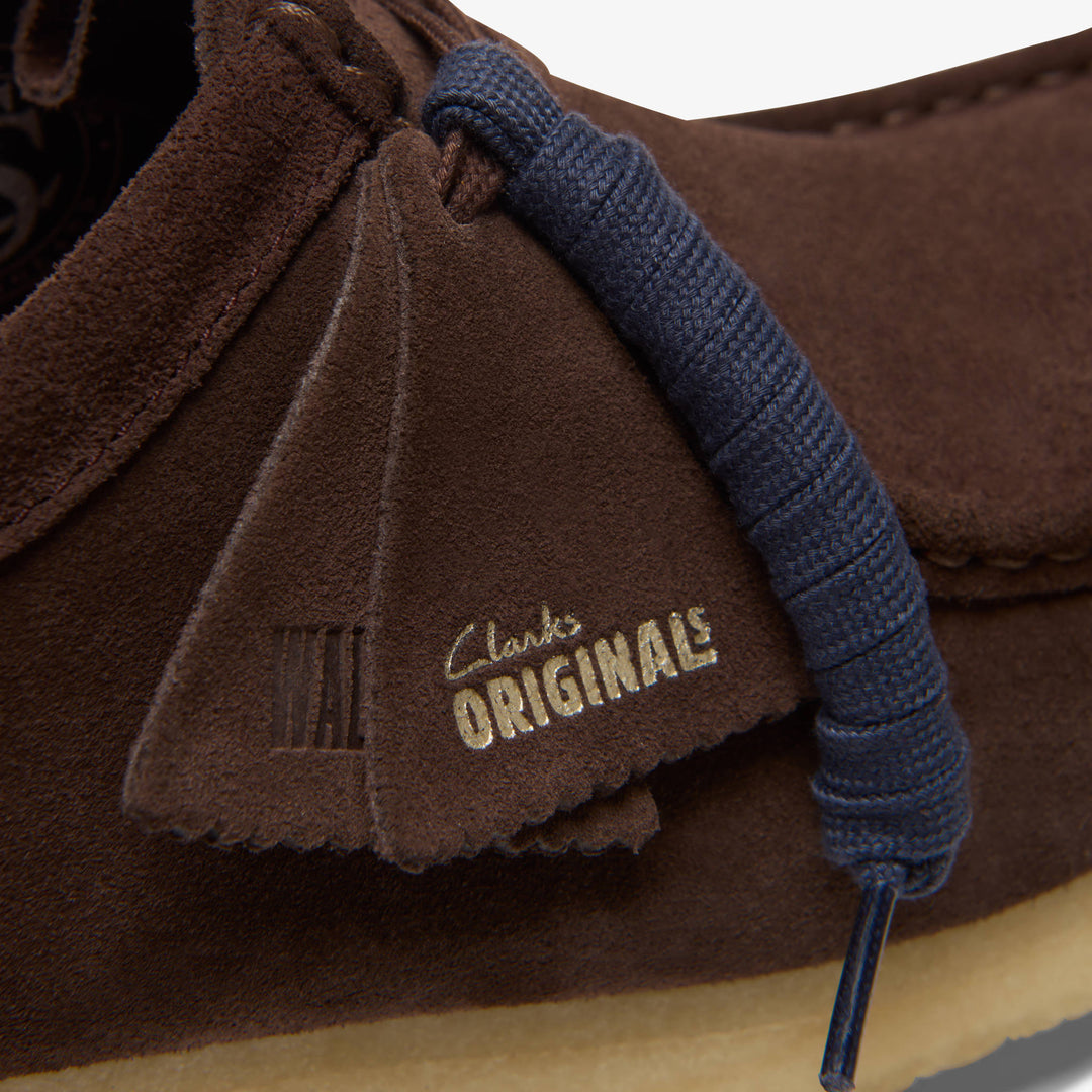 CLARKS ORIGINALS - 	WALLABEE DARK BROWN