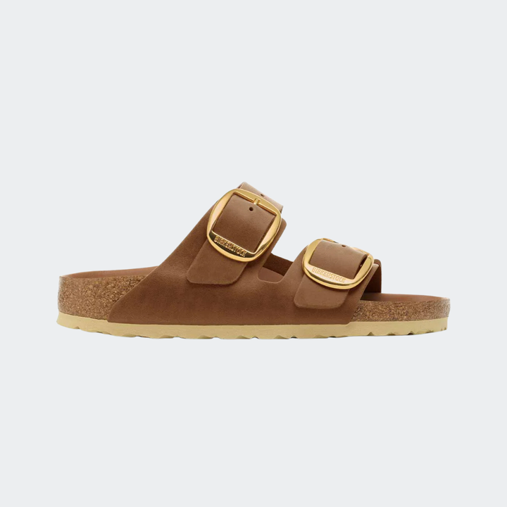 בירקנשטוק כפכפי אריזונה לנשים| Birkenstock Arizona Antik Brown Big Buckel Cognac