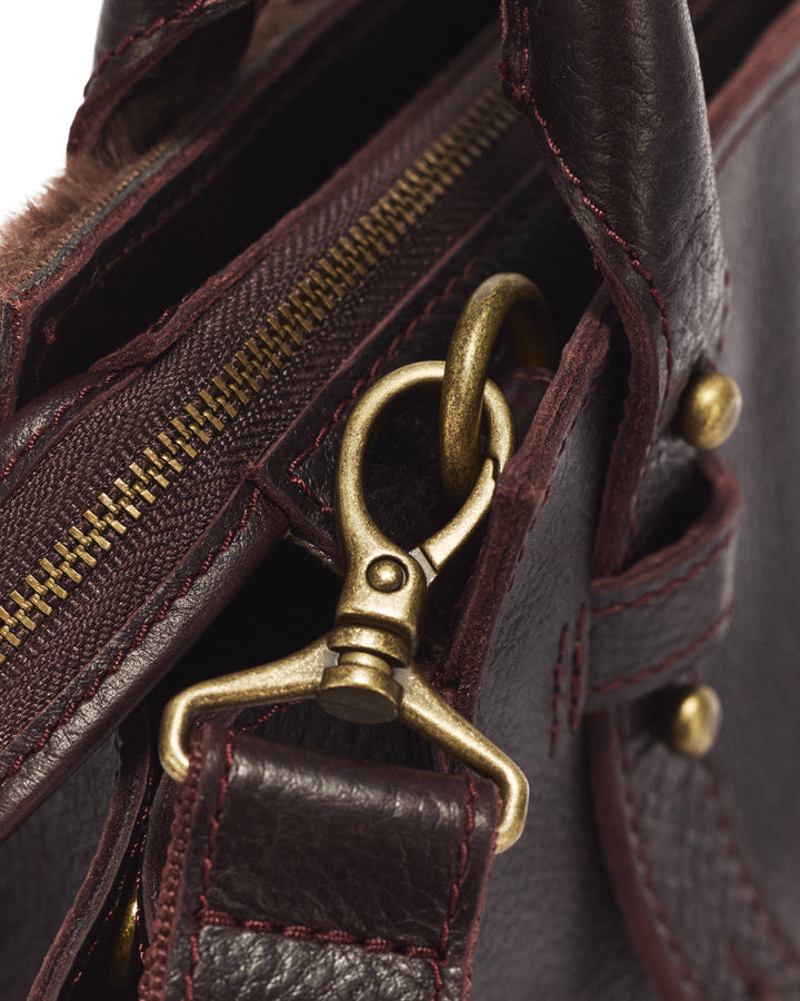 TOP HANDLE OVERDRIVE LEATHER BAG