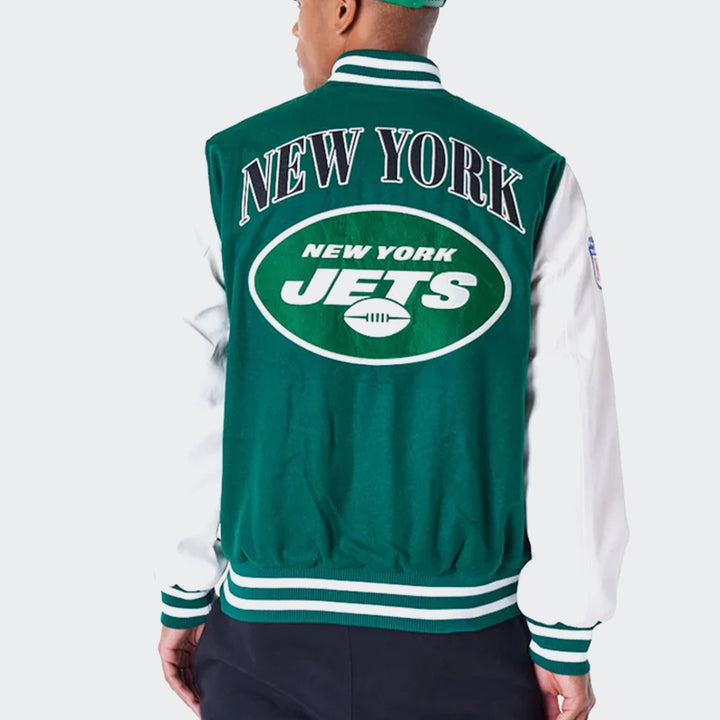 NY JETS NFL PATCH VARSITY JACKET