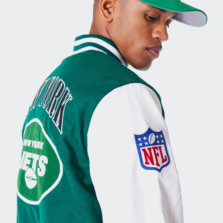 NY JETS NFL PATCH VARSITY JACKET