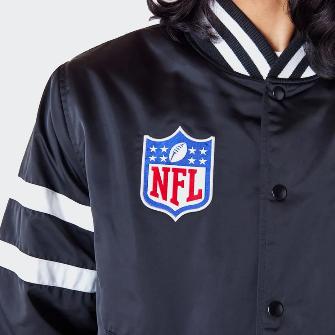 SF 49ERS NFL SATIN BOMBER JACKET