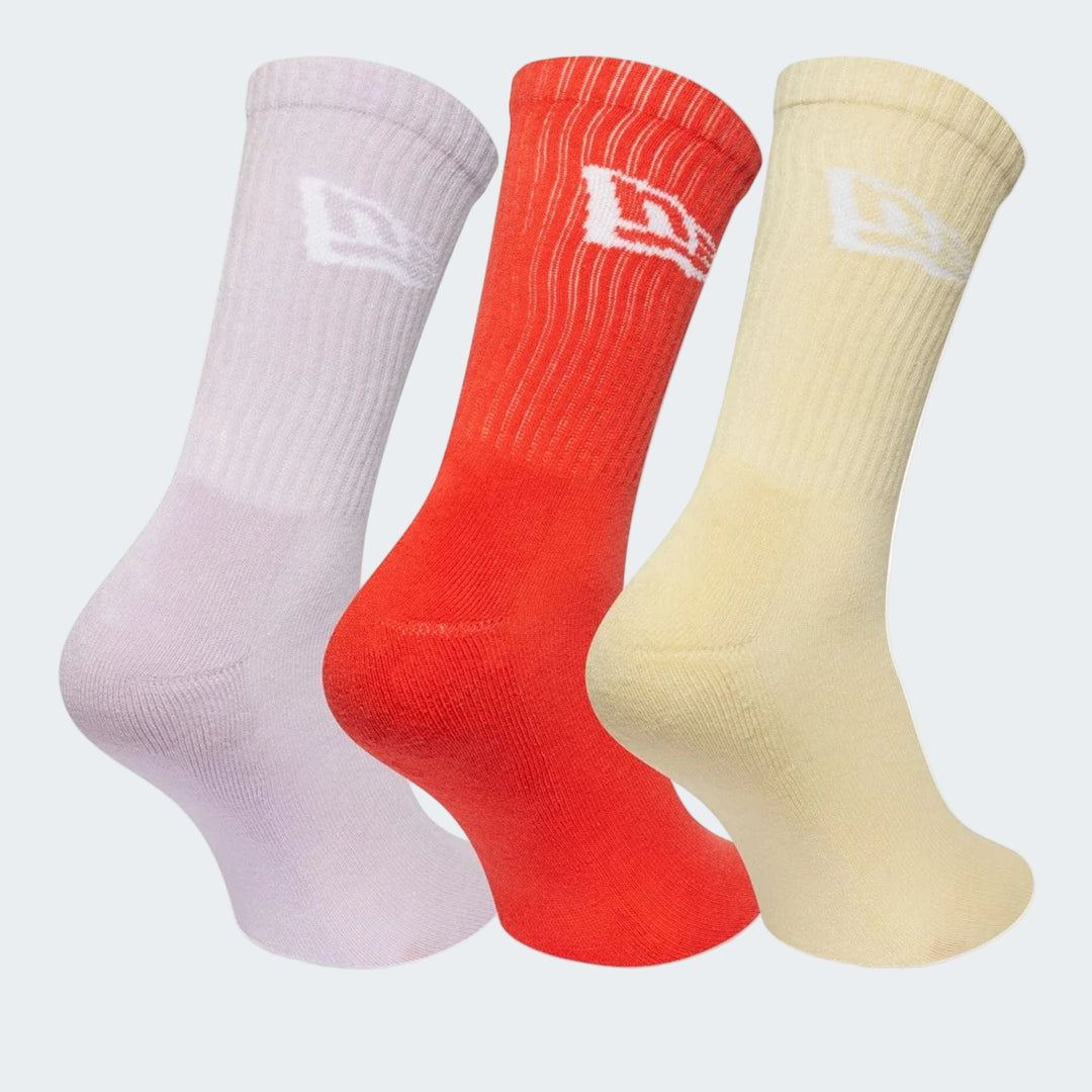 NE FLAG CREW SOCK 3PK
