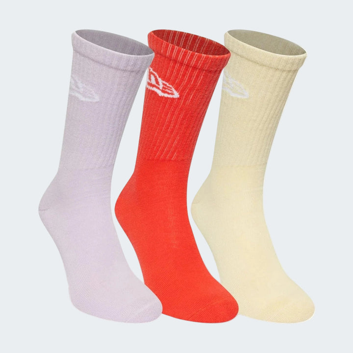 NE FLAG CREW SOCK 3PK