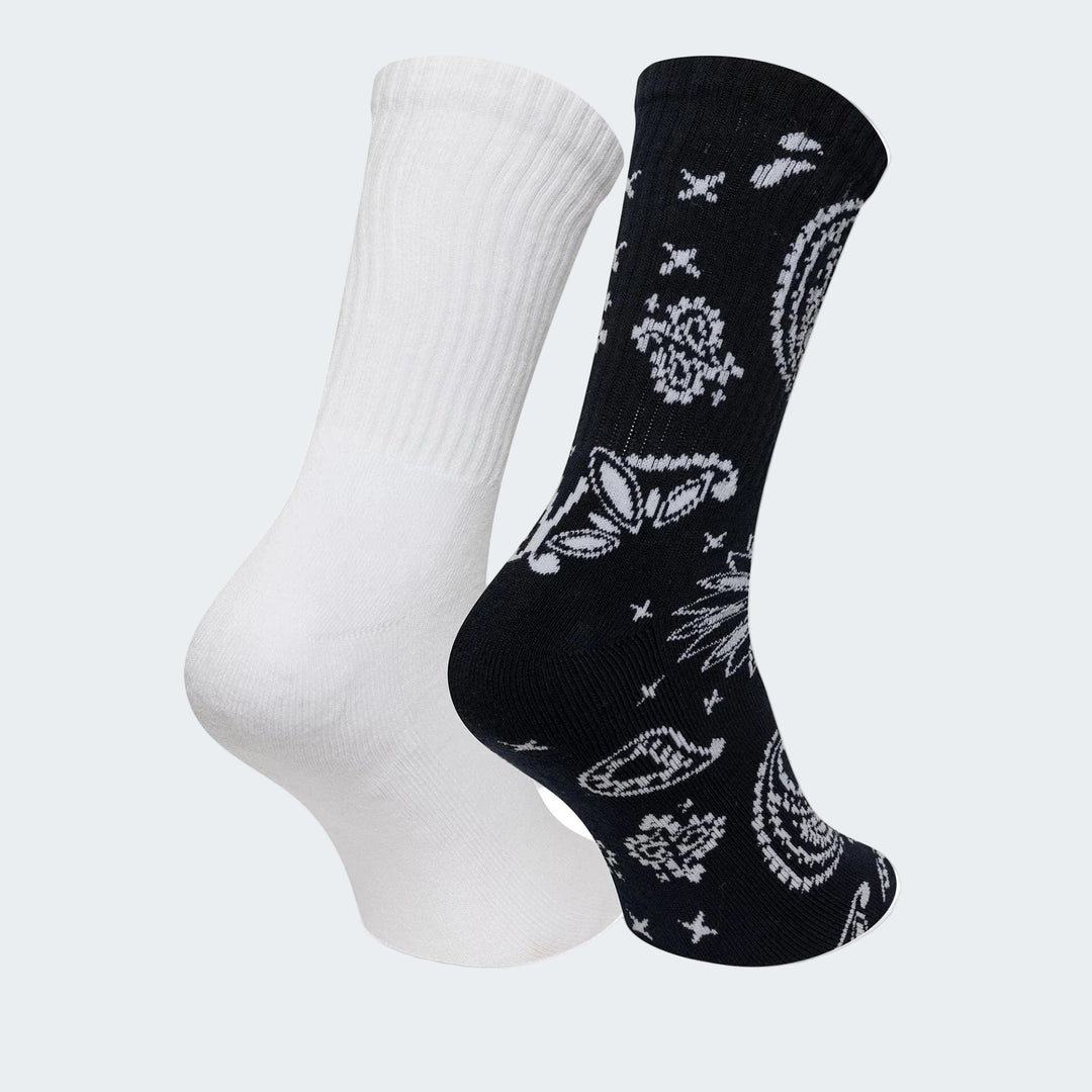 NE PAISLEY CREW SOCK 2PK