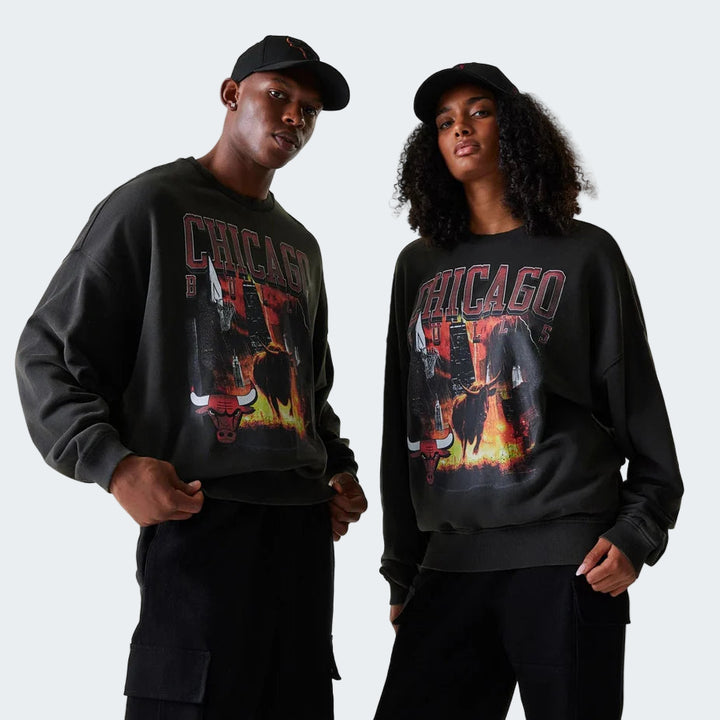 NBA WASHED GRPHC OS CREW