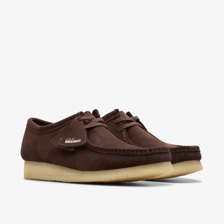 CLARKS ORIGINALS - 	WALLABEE DARK BROWN