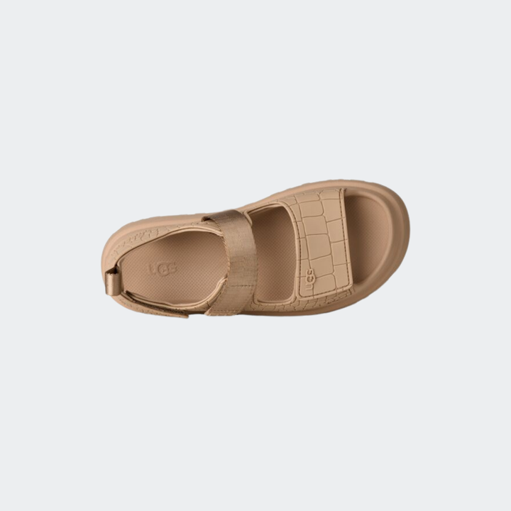 UGG Women's GoldenGlow Embossed | סנדל בז UGG גולדנגלואו אמבוסד לנשים