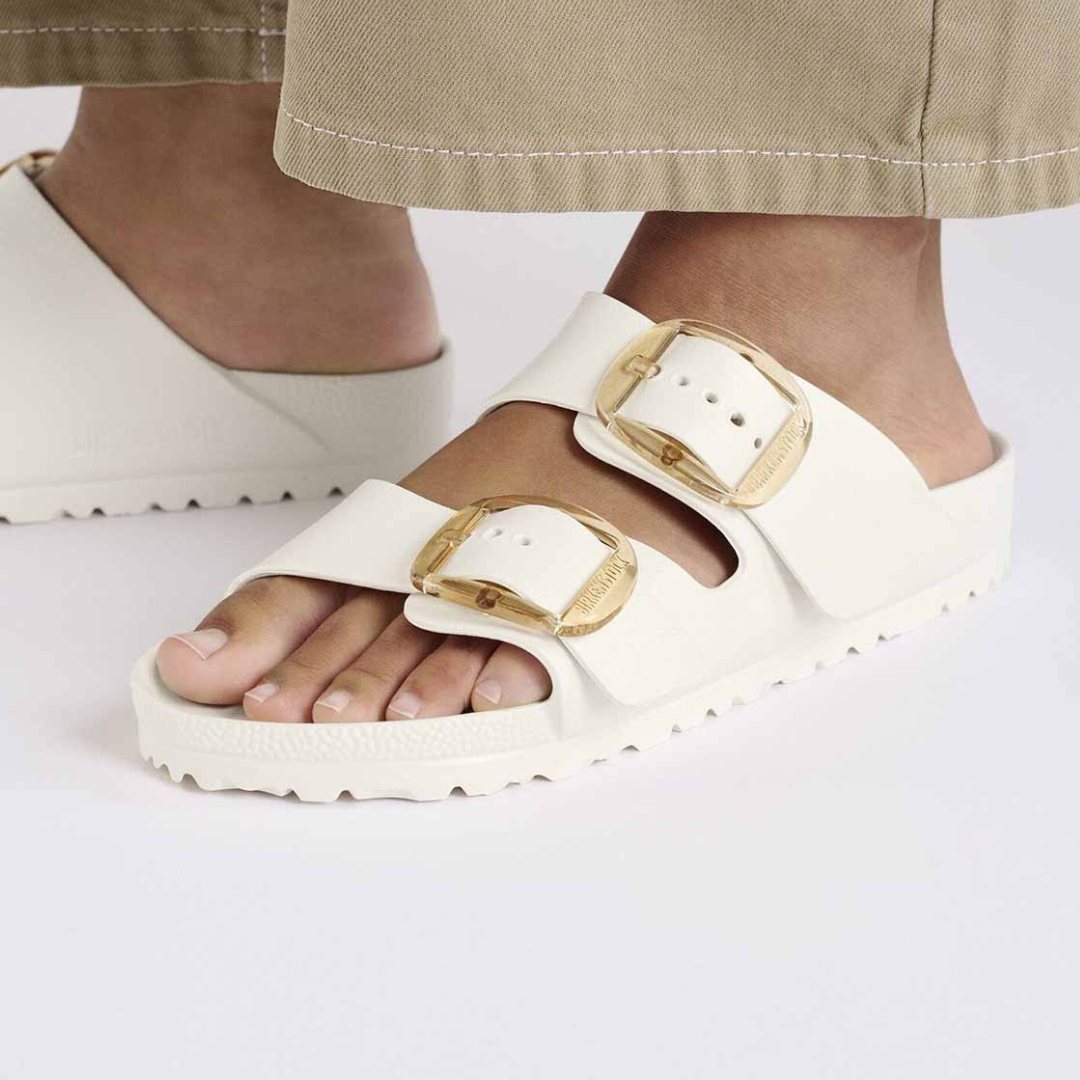 כפכפי בירקנשטוק אריזונה לנשים אגשל | Arizona Big Buckle EVA Eggshell