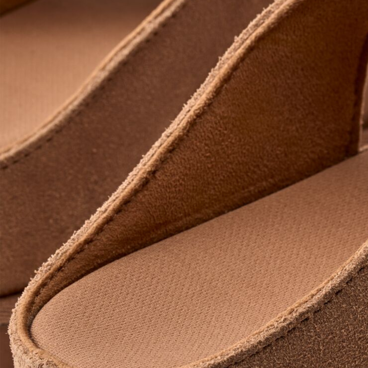 Goldenstar Hi Cutout Slide Sandal CHE Women | סנדל גולדנסטאר היי קאט אאוט סלייד חום לנשים