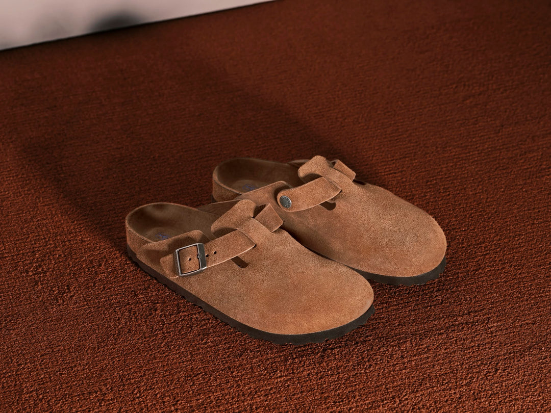 BIRKENSTOCK BOSTON BS DARK TEA TONAL כפכפי בירקנשטוק