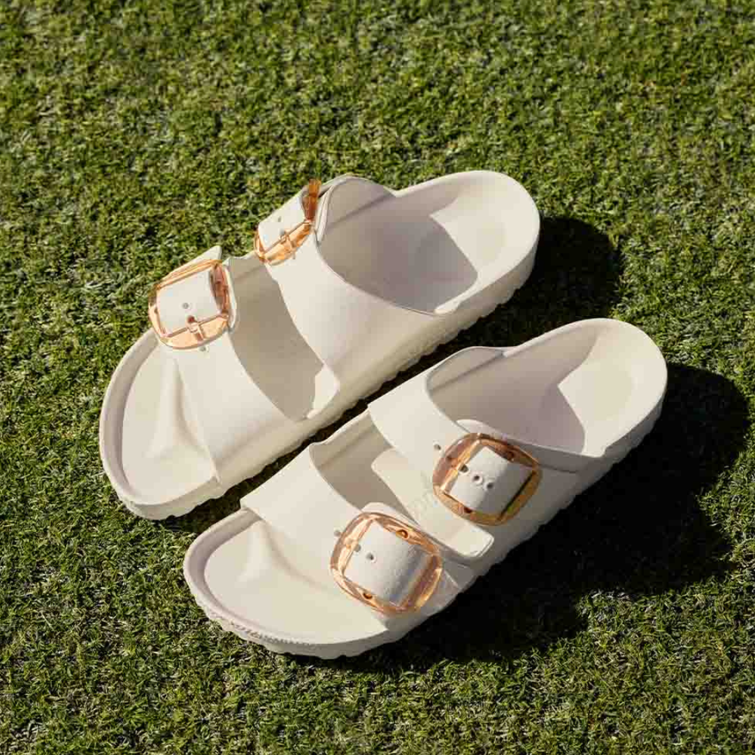 כפכפי בירקנשטוק אריזונה לנשים אגשל | Arizona Big Buckle EVA Eggshell