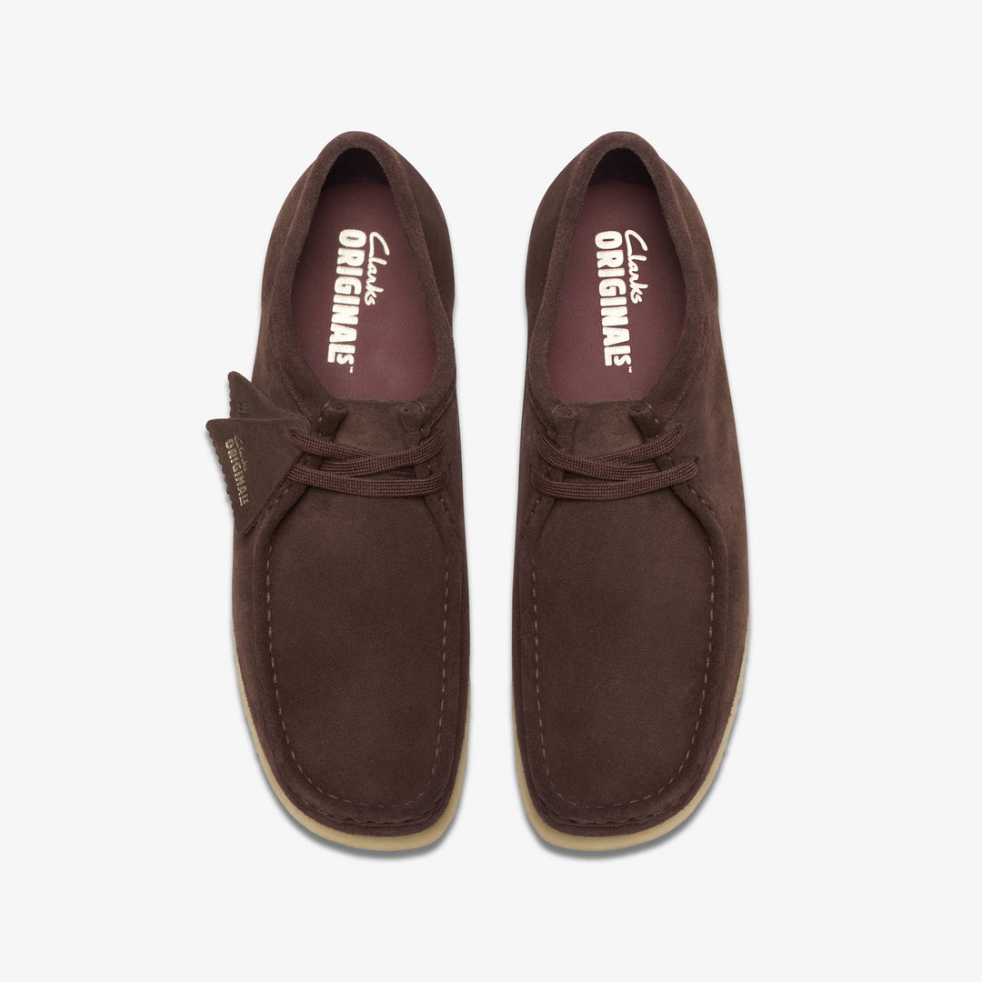 CLARKS ORIGINALS - 	WALLABEE DARK BROWN
