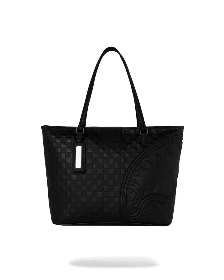 RAISED CHECK TOTE