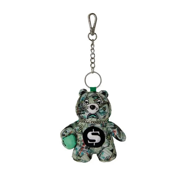 MONEY BANKS BEAR KEYCHAIN