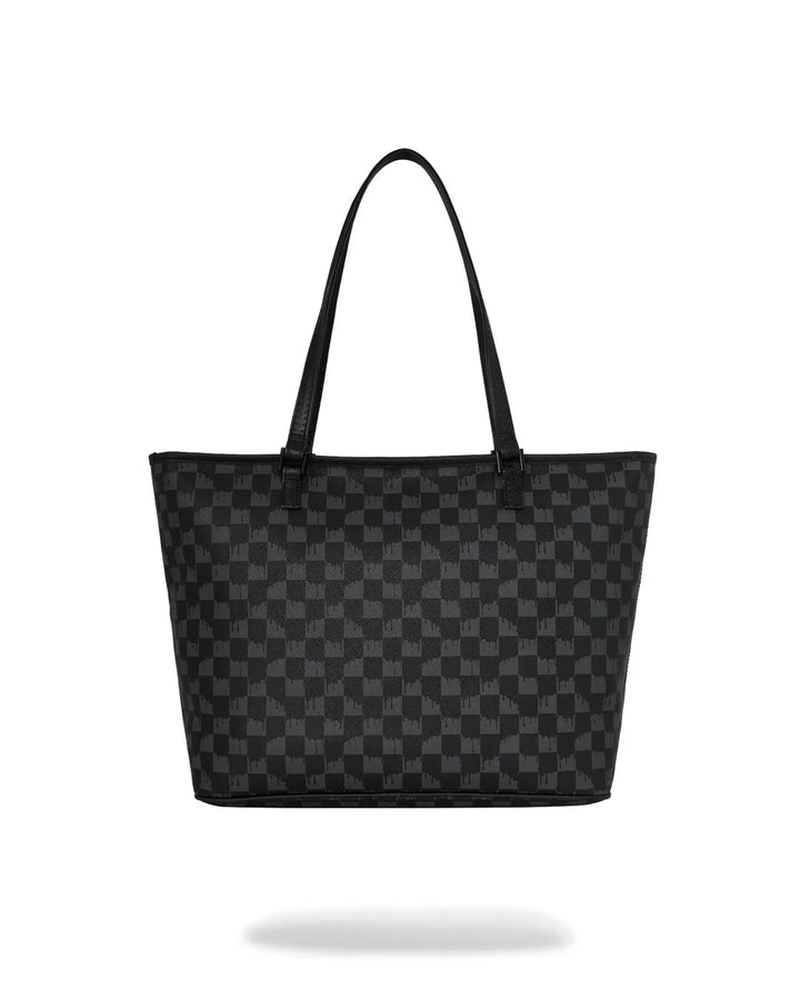 RAISED CHECK TOTE