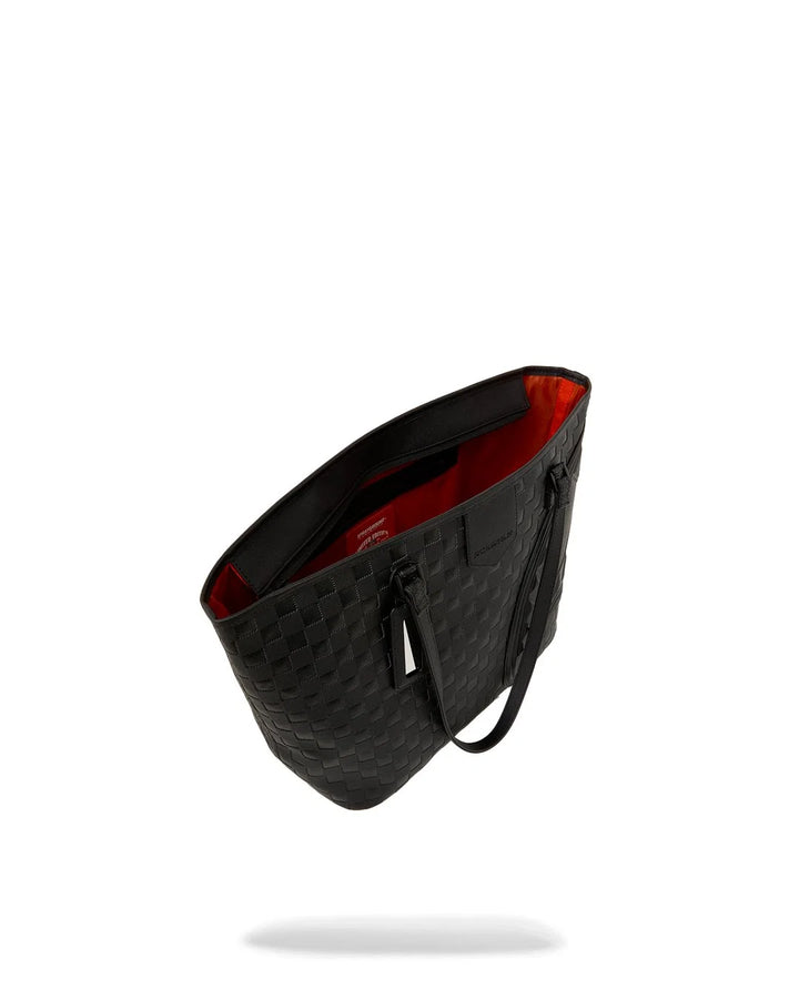 RAISED CHECK TOTE