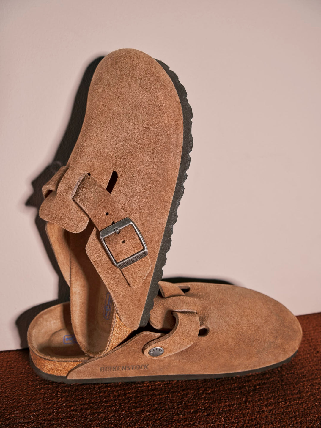 BIRKENSTOCK BOSTON BS DARK TEA TONAL כפכפי בירקנשטוק