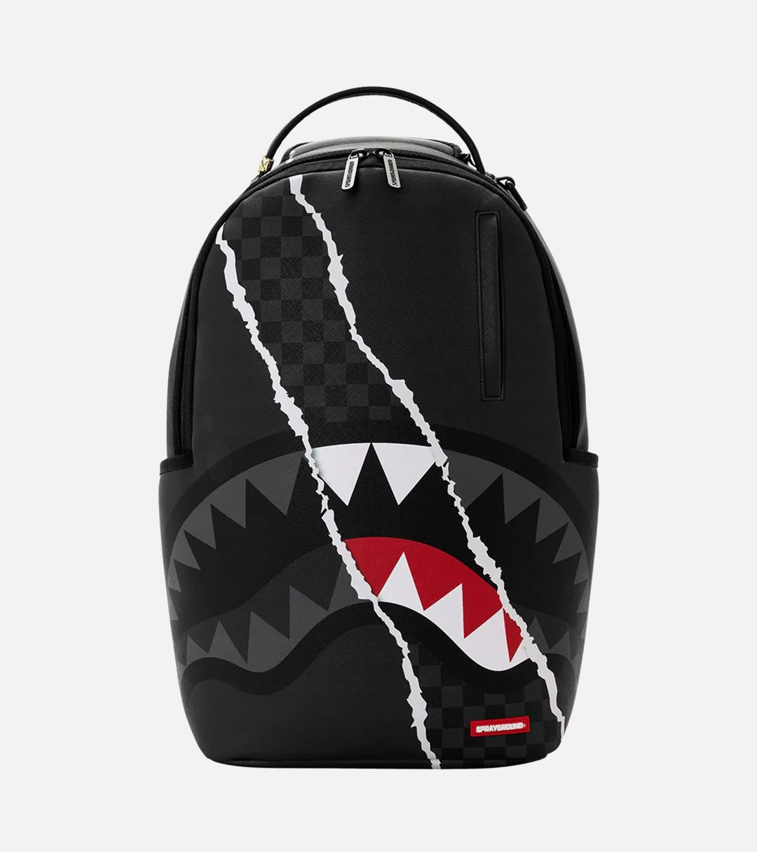 CENTER RIP REVEALING GRAY CHECK BACKPACK