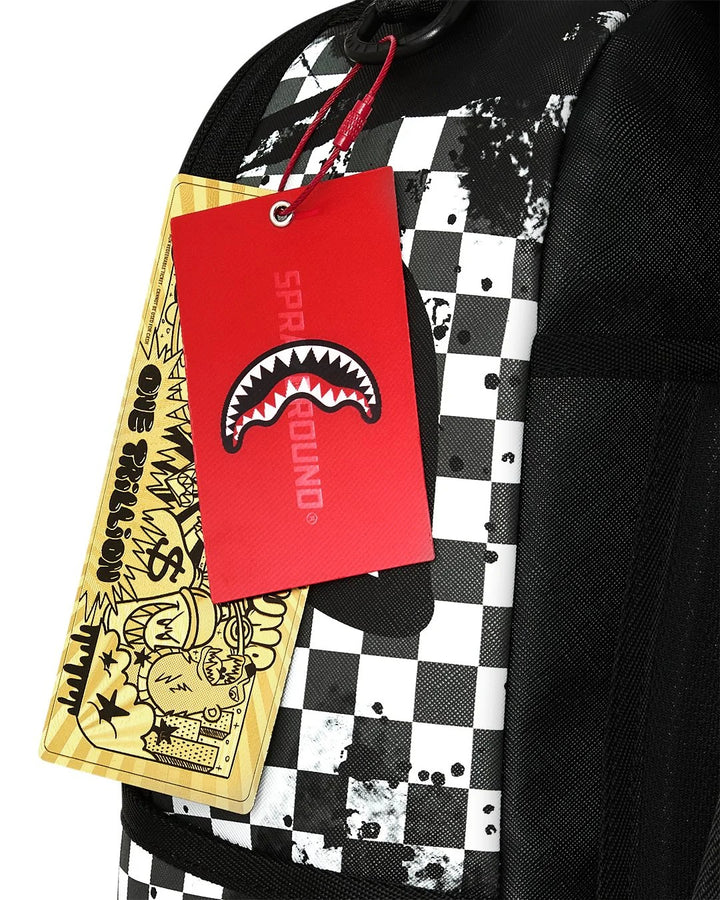 PAINTED OVER CHECK BACKPACK