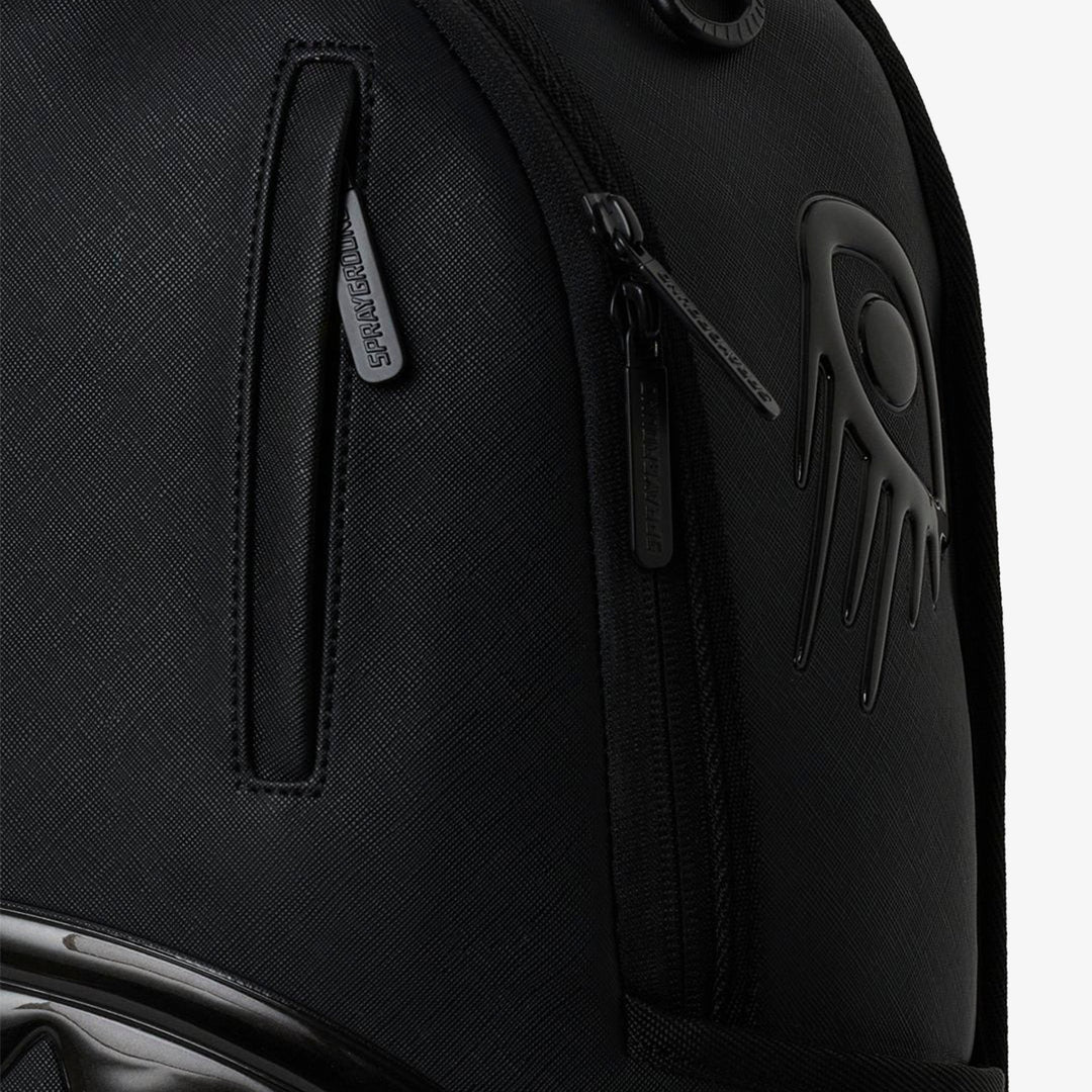 BLACKED OUT METALLIC DRIP BACKPACK