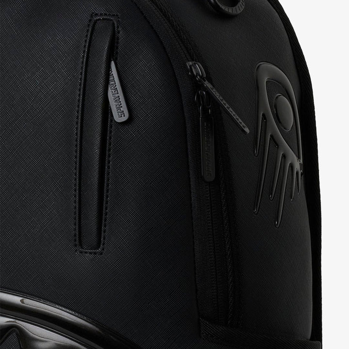 BLACKED OUT METALLIC DRIP BACKPACK