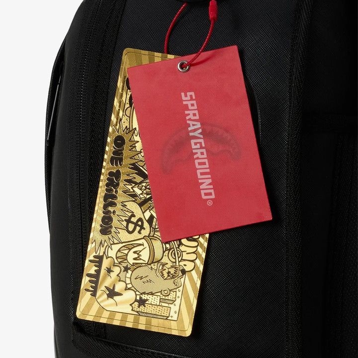 BLACKED OUT METALLIC DRIP BACKPACK