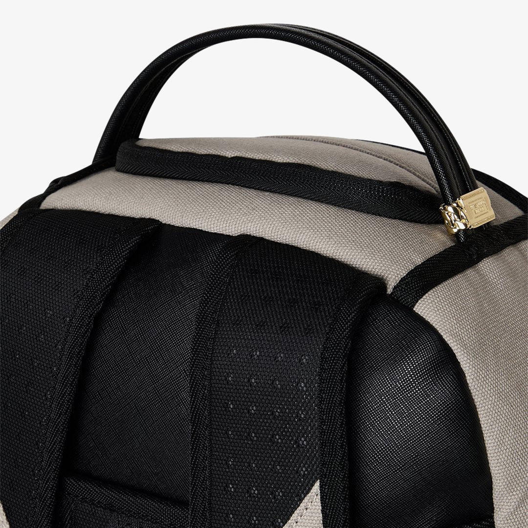 CREAM DENIM TEAR SHARK BACKPACK