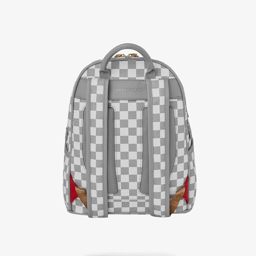 EMBOSSED CREAM CHECK SAVAGE BACKPACK