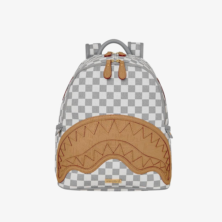 EMBOSSED CREAM CHECK SAVAGE BACKPACK