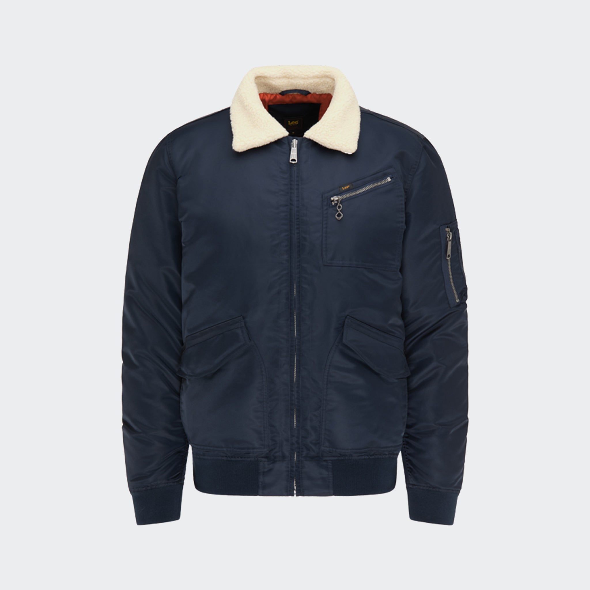 Lee flight zip on sale jacket